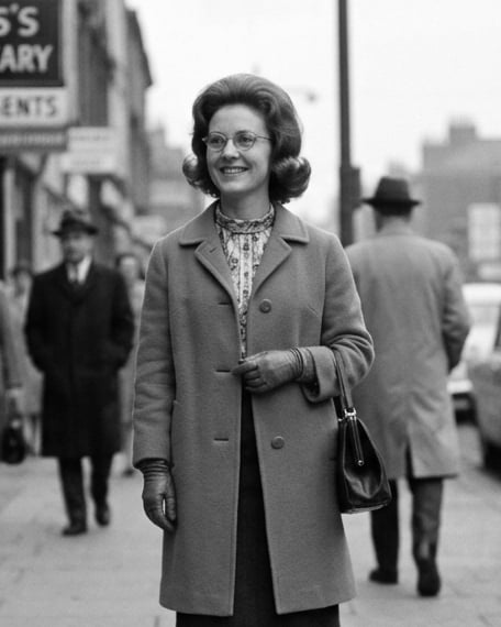 Dorothy on a city street in 1964