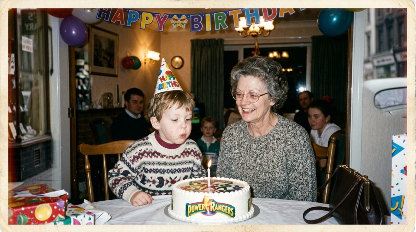 Danny’s fourth birthday, 1995